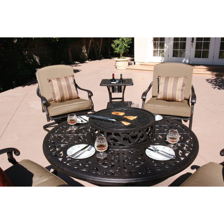 Fire pit and online ice bucket dining set